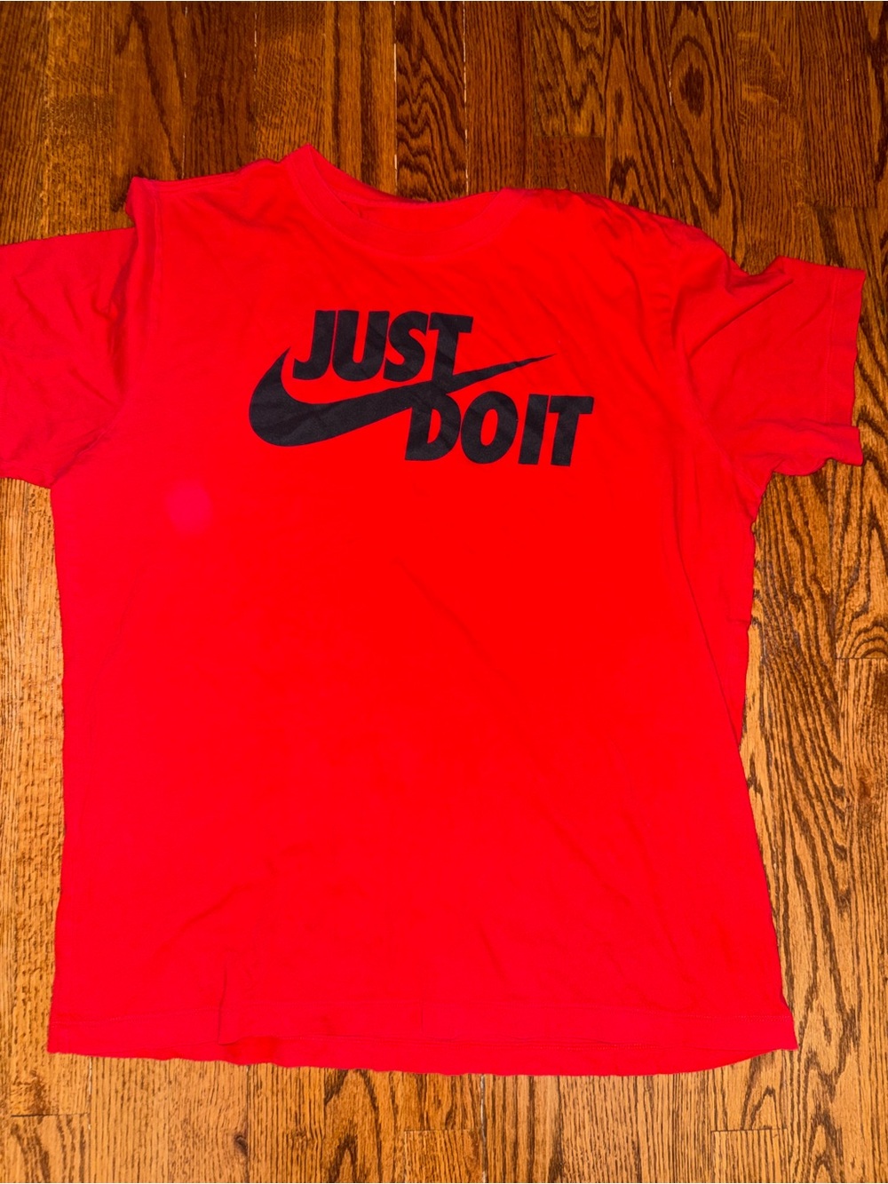 Nike Red T-Shirt with Black Graphic
